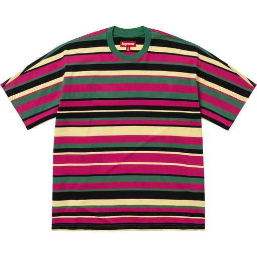 Camiseta Supreme Intarsia S/S Top SS25 "Stripes" Multicolorido