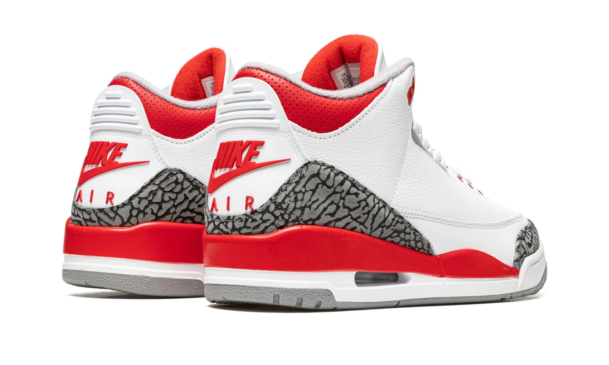 Air jordan 3 branco e deals vermelho