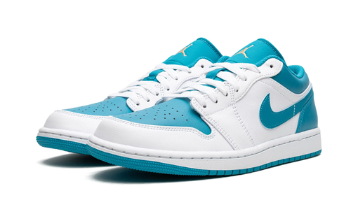 Tênis Air Jordan 1 Low "Aquatone" Branco/Verde