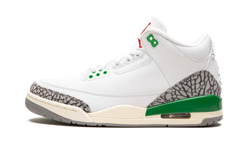 Tênis Air Jordan 3 Retro "Lucky Green" Branco