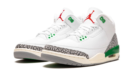 Tênis Air Jordan 3 Retro "Lucky Green" Branco