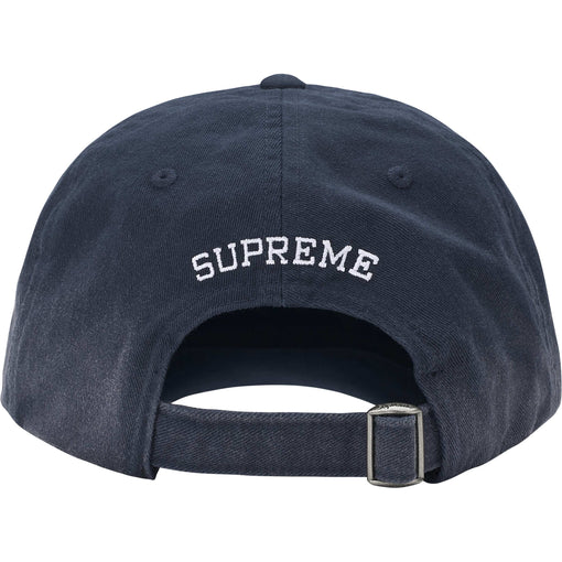 Boné Supreme 6-Panel Leather Appliqué "Navy" Azul