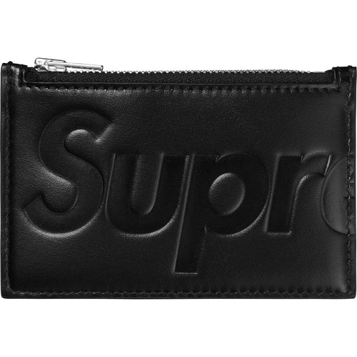 Carteira Supreme Leather Zip Card Holder "Black" Preto