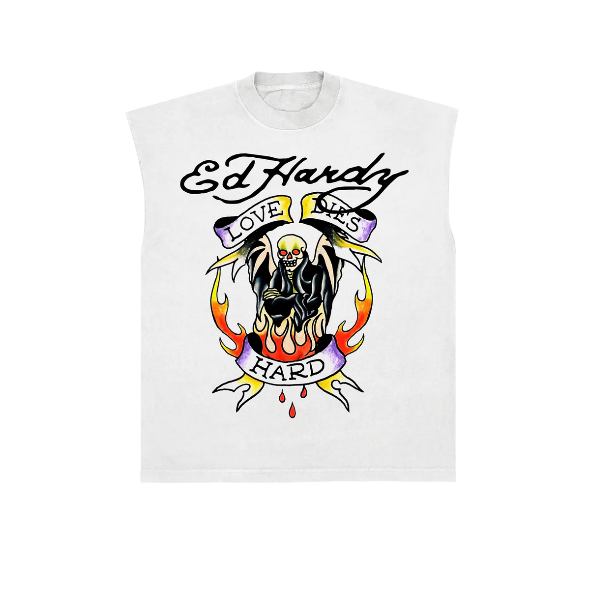Regata Ed Hardy Love Dies Hard "White" Branco