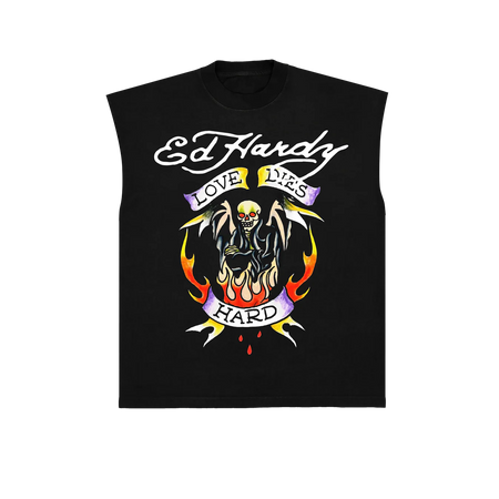 Regata Ed Hardy Love Dies Hard "Black" Preto