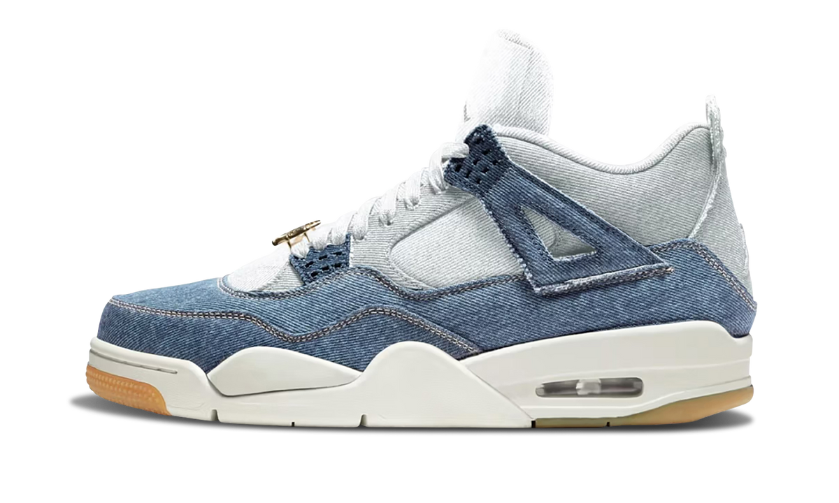 Tênis Air Jordan 4 Retro TEX Denim Worn Blue Azul
