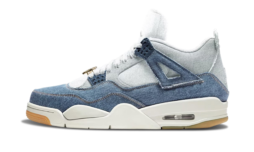 Tênis Air Jordan 4 Retro TEX Denim Worn Blue Azul