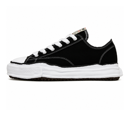 Tênis Mihara Yasuhiro "Peterson OG Sole Canvas Low Black" Preto