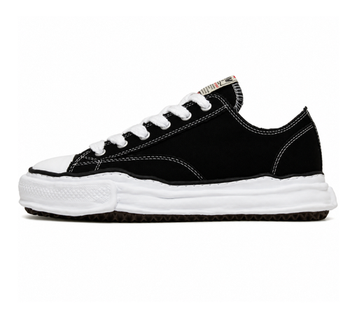 Tênis Mihara Yasuhiro "Peterson OG Sole Canvas Low Black" Preto