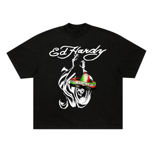 Camiseta Ed Hardy Mi Vida Loca "Black" Preto