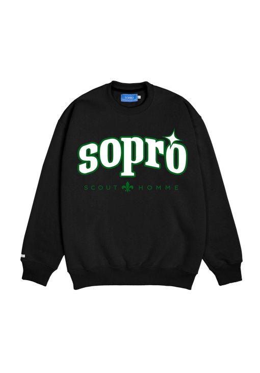 Crewneck Sopro "Star Guide Asphalt" Preto