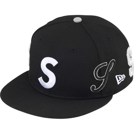 Boné Supreme x New Era Multi S Logo "Black" Preto