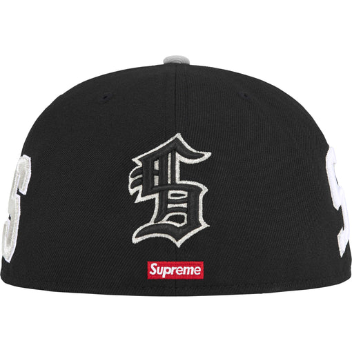 Boné Supreme x New Era Multi S Logo "Black" Preto