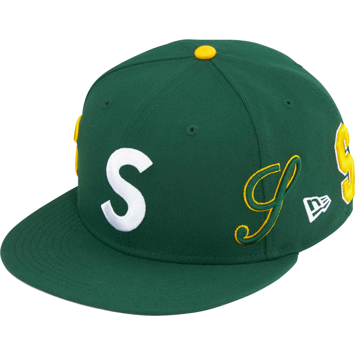 Boné Supreme x New Era Multi S Logo "Green" Verde