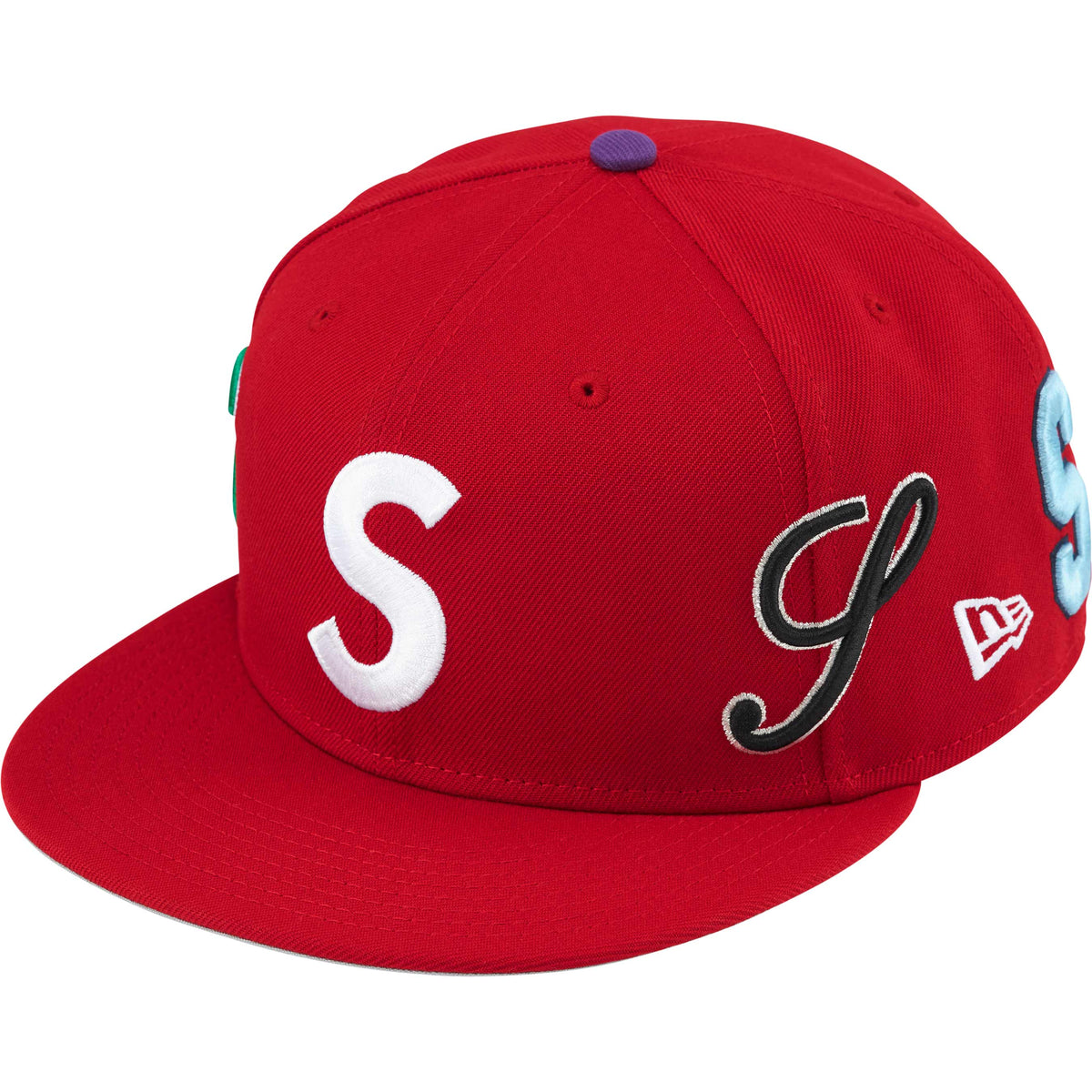 Boné Supreme x New Era Multi S Logo "Red" Vermelho