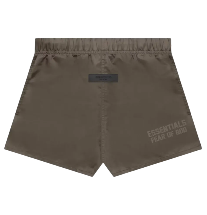 Shorts Fear Of God Essentials "Core Collection Nylon Running Wood" Marrom
