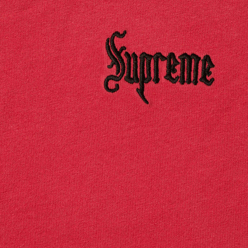 Camiseta Supreme "Old English FW24" Vermelho