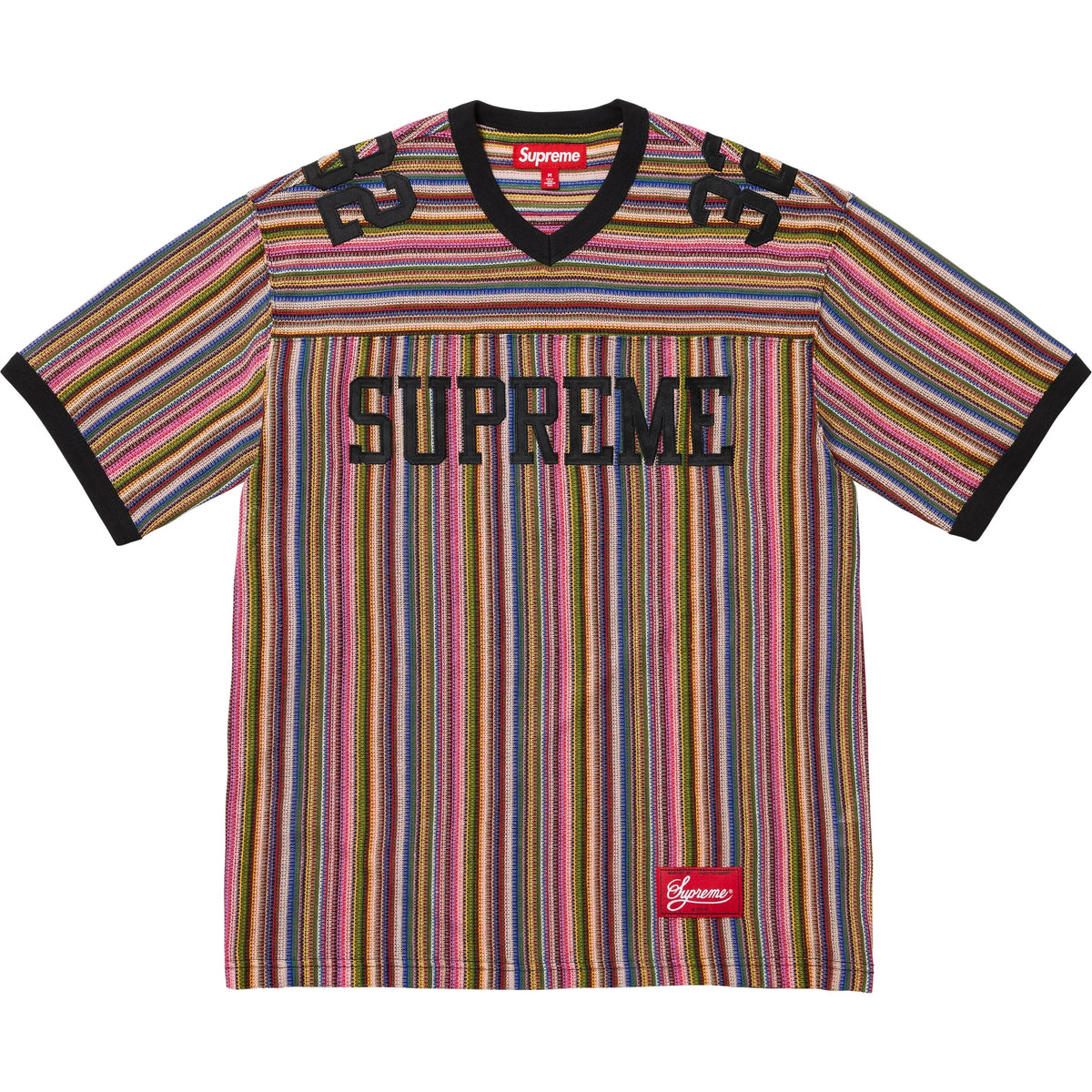 Camiseta Supreme Open Knit Football Top "Multicolor" Colorido