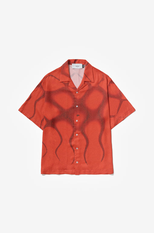 Camisa Pace "1820Hz Camp Collar Shirt" Vermelho