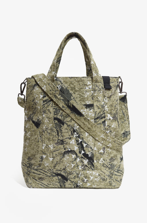 Tote Bag Pace "Jacquard Green Moon Crater" Verde