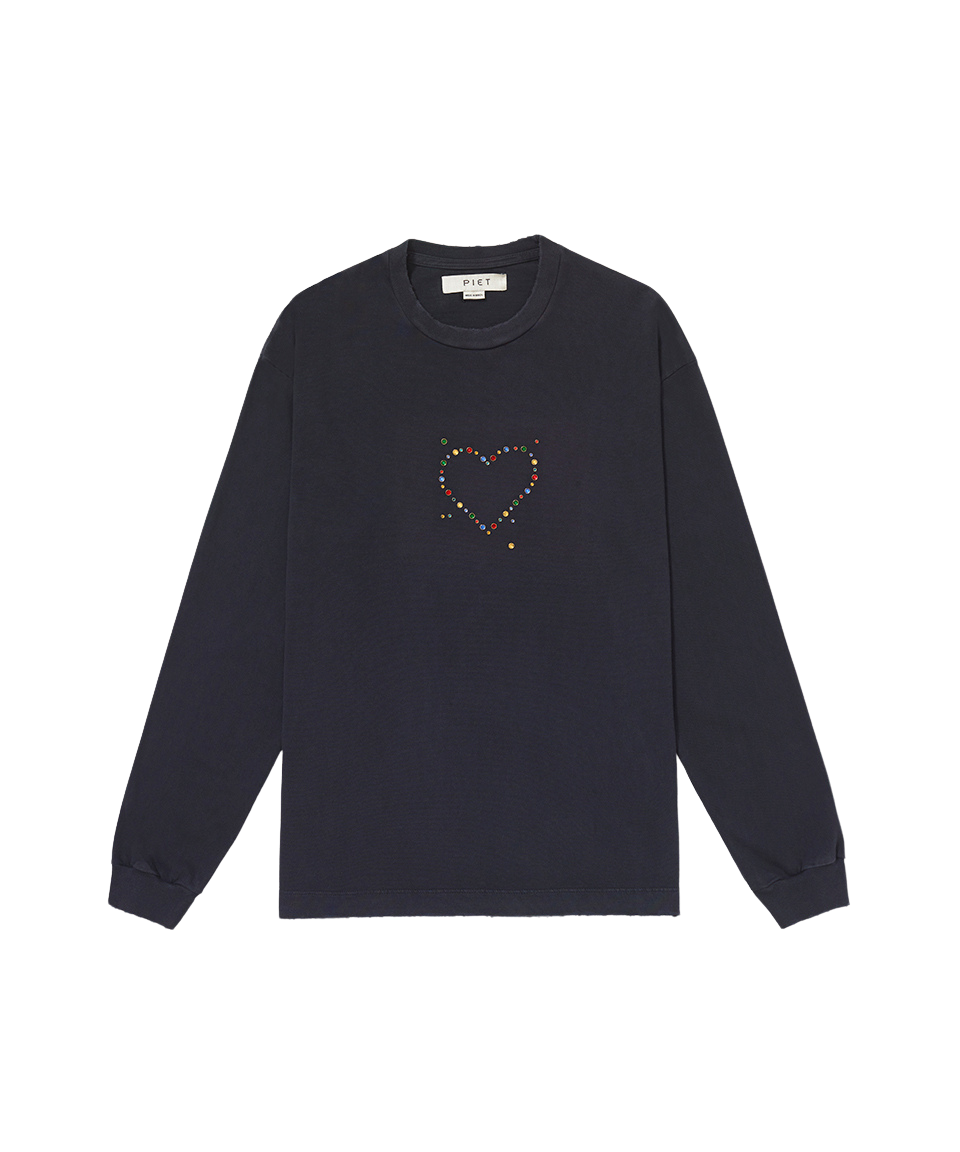 Longsleeve Piet "Manifest Gems" Preto