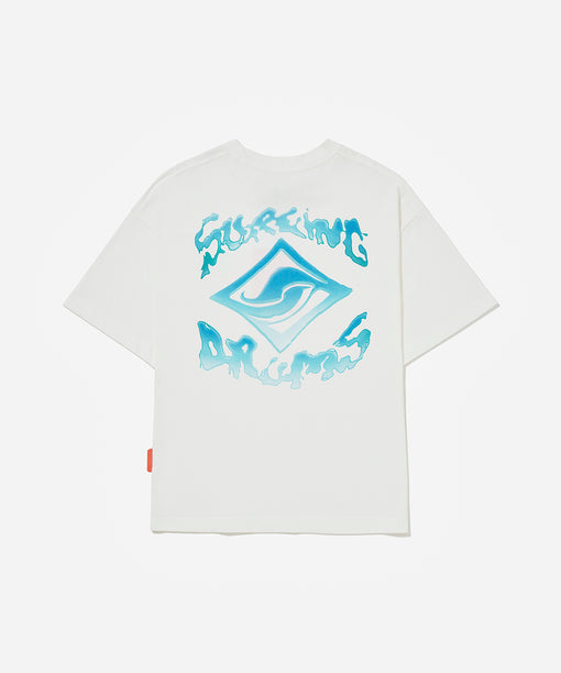 Camiseta Piet "Surfing Drums" Branco