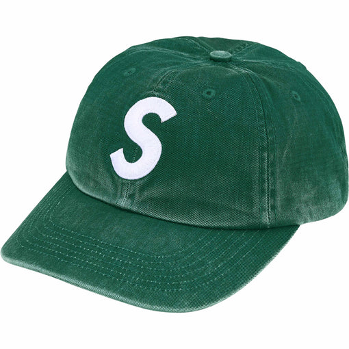 Boné 6-Panel Supreme "Pigment Coated S Logo" Verde