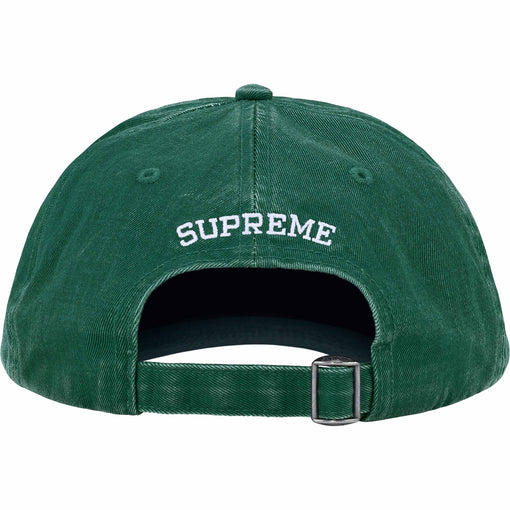 Boné 6-Panel Supreme "Pigment Coated S Logo" Verde