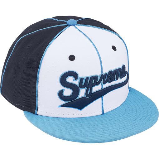 Boné Supreme Piping Script Logo x New Era "Navy" Azul