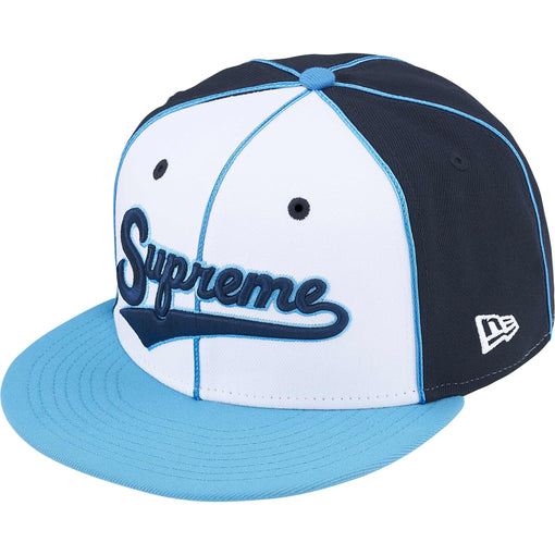 Boné Supreme Piping Script Logo x New Era "Navy" Azul