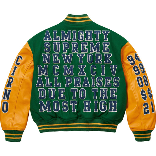 Jaqueta Supreme "Praises Varsity" Verde