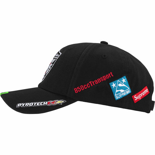 Boné 6-Panel Supreme Racing Team "Black" Preto