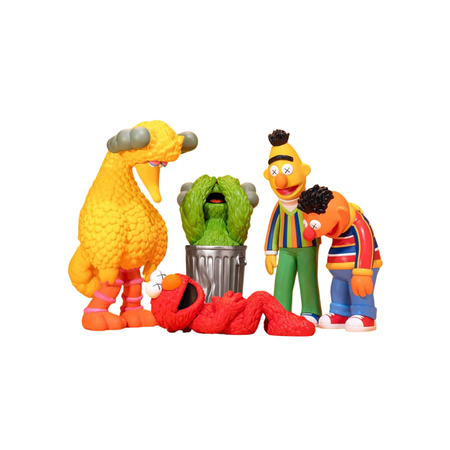 Boneco Kaws "Sesame Street" Multicolor