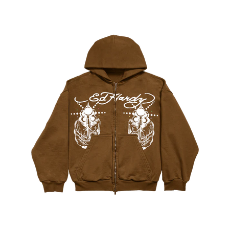 Moletom Ed Hardy Light Shot "Brown" Marrom