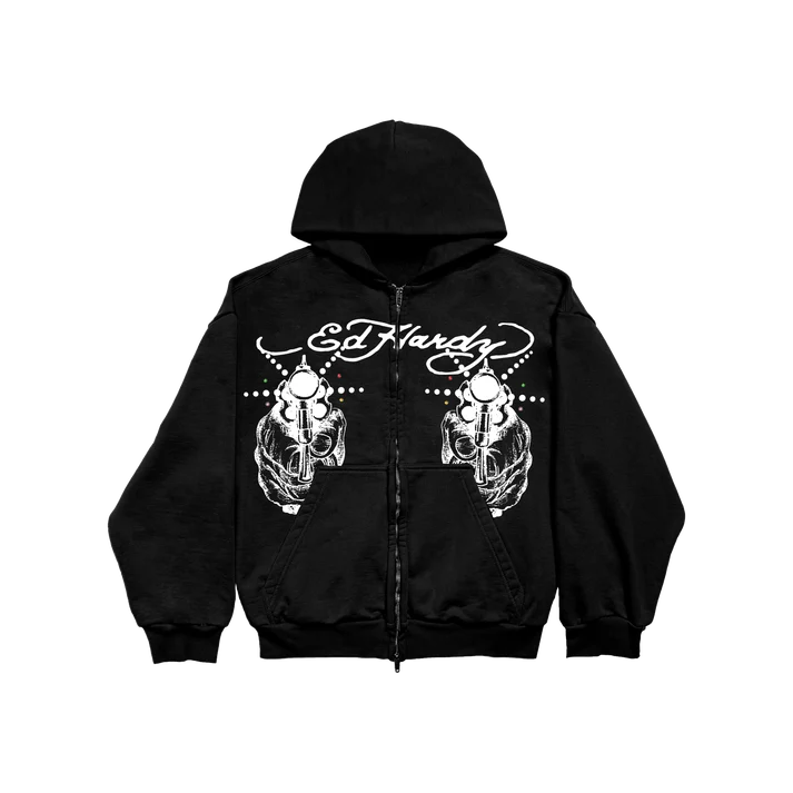 Moletom Ed Hardy Light Shot "Black" Preto