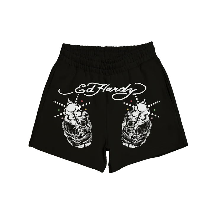 Shorts Ed Hardy Light Shot "Black" Preto