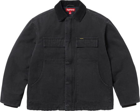 Jaqueta Supreme "Old English Canvas Work" Preto