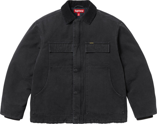 Jaqueta Supreme "Old English Canvas Work" Preto