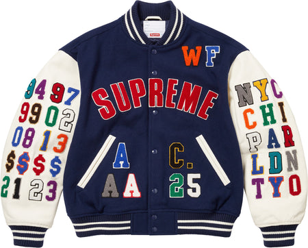 Jaqueta Supreme "Praises Varsity" Azul