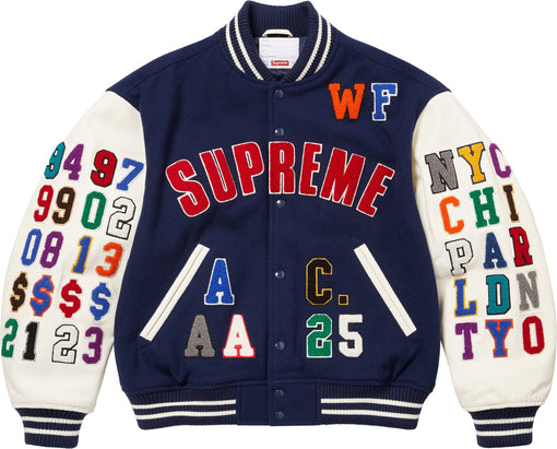 Jaqueta Supreme "Praises Varsity" Azul