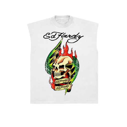 Regata Ed Hardy Skull "White" Branco