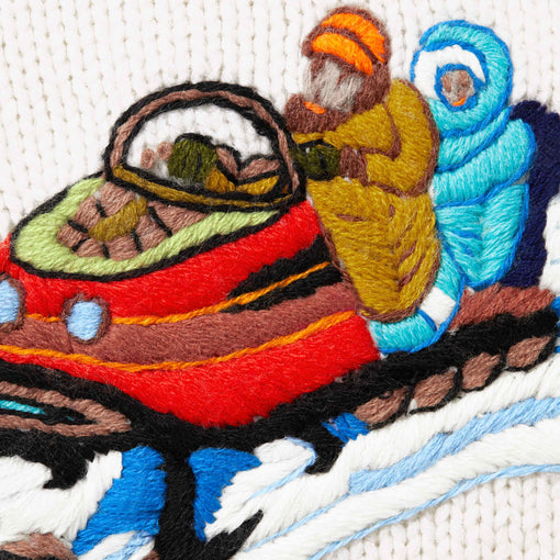 Suéter Supreme "Snow Mobile" Branco