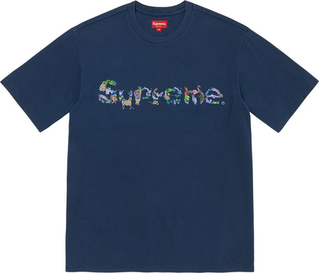 Camiseta Supreme "Animal Kingdom" Azul Marinho