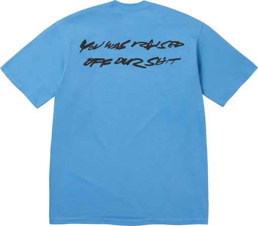 Camiseta Supreme x Futura Box Logo "Bright Blue" Azul