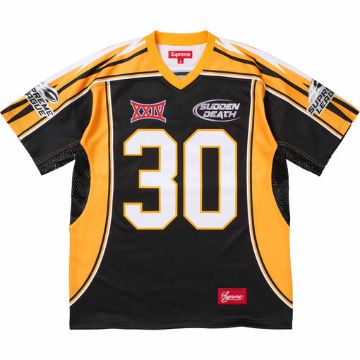 Camisa Jersey Supreme "Sudden Death Football Jersey" Preto