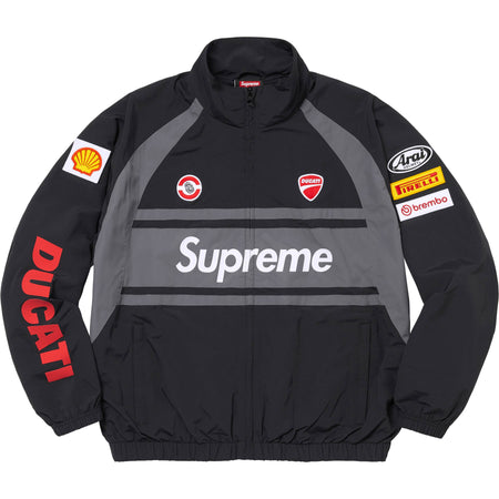 Jaqueta Supreme x Ducati "Track Jacket" Preto