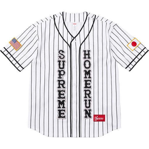 Camisa Supreme x Homerun Baseball Jersey "White" Branco