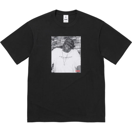 Camiseta Supreme x Jordan "Biggie" Preto