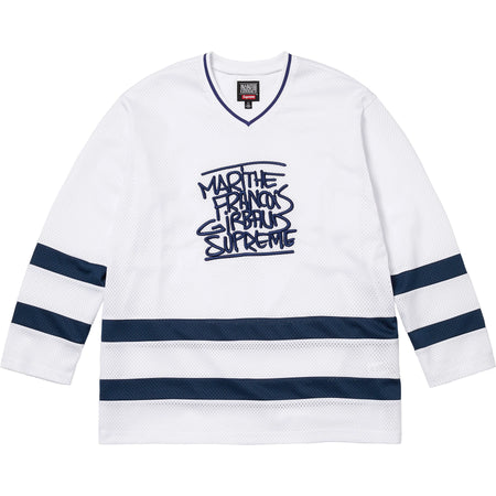 Camisa Jersey Supreme x Marithé + François Girbaud "Logo" Branco