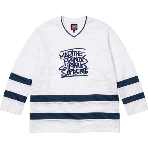 Camisa Jersey Supreme x Marithé + François Girbaud "Logo" Branco